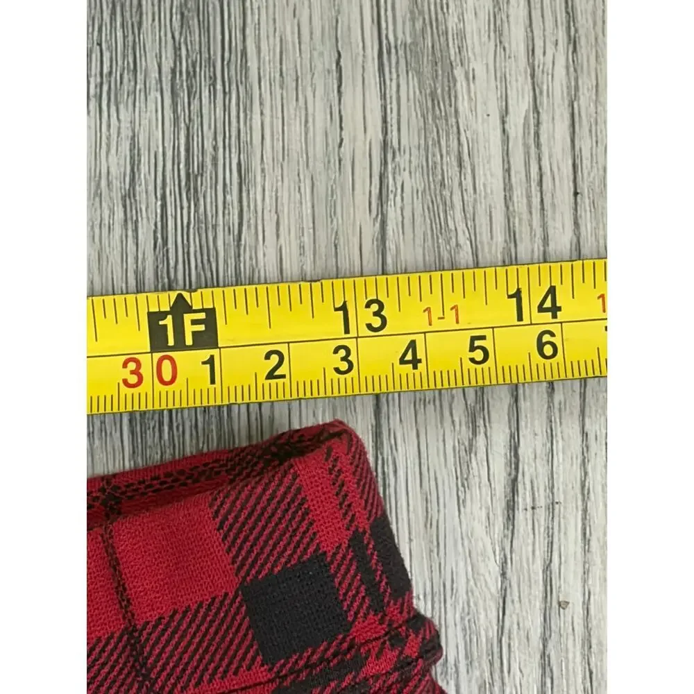 Anthropologie Sanctuary Grease Red and Black Plaid Leggings/Pants Sz M
